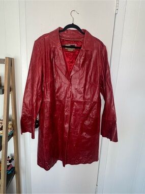 Lucien Piccard Vintage Red Leather Jacket